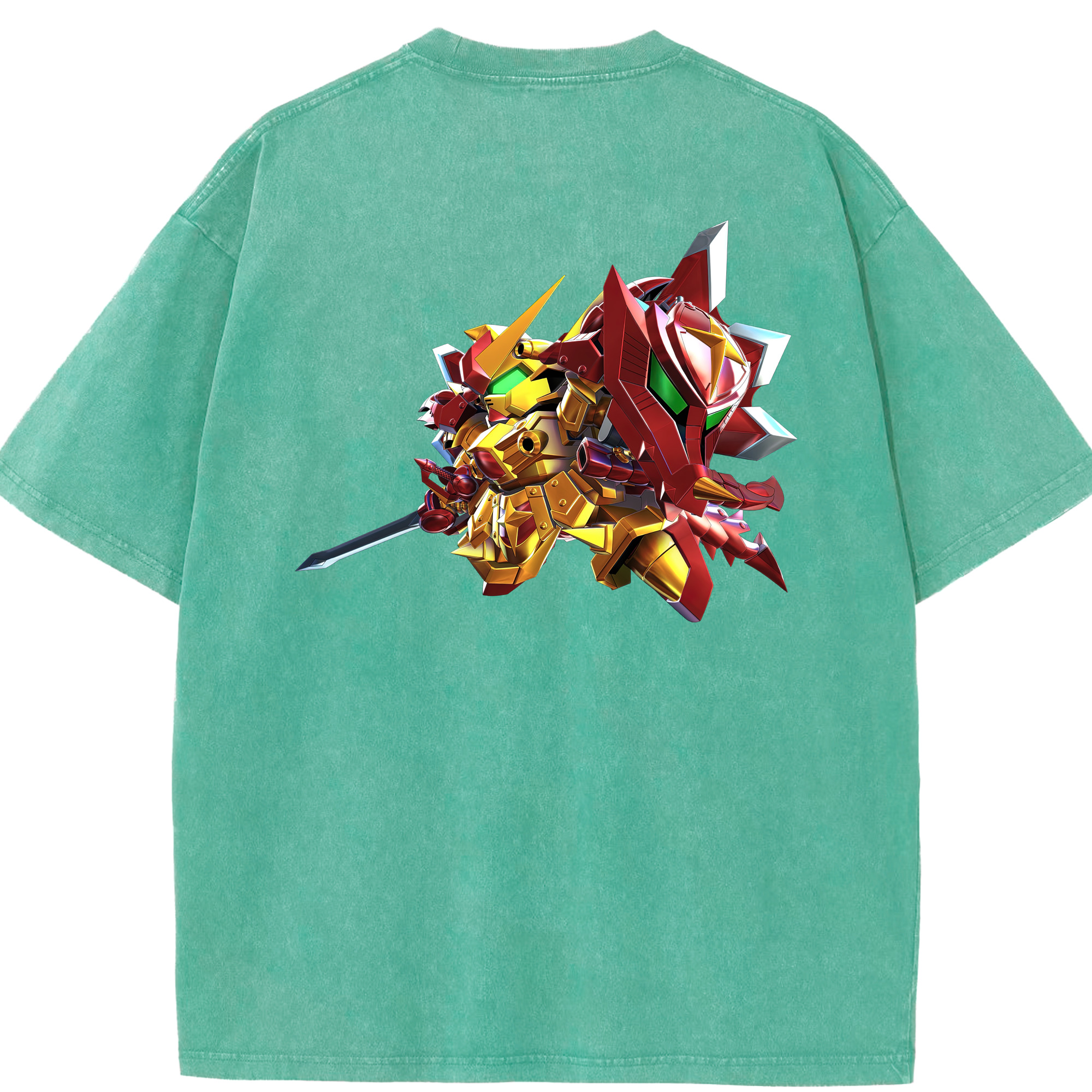 （画像用） 機動戦士ガンダム Mobile Suit Gundam 綿100% ヴィンテージ風 半袖Tシャツ（背面プリント）